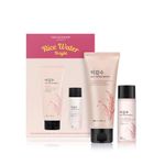 Buy The Face Shop 2 Step Rice Water Bright Kit | Rice Water Bright Foaming Face Wash 100 ml + Rice Water Bright Light Cleansing Oil 55 ml - Purplle