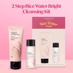 Buy The Face Shop 2 Step Rice Water Bright Kit | Rice Water Bright Foaming Face Wash 100 ml + Rice Water Bright Light Cleansing Oil 55 ml - Purplle