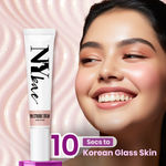 Buy NY Bae By Purplle Bestsellers Kit - Fair Skin | Strobe Pink Topaz | Warm Cashew Serum Foundation | Black Kajal | Mascara | Nude 5in1 Lipstick | Makeup Pouch | Glowy Korean Skin (70 gm) - Purplle