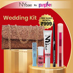 Buy NY Bae By Purplle - Wedding Kit | Free Bag | Strobe Cream | Kajal | 5in1 Lipstick | Mascara | Nail Polish | Korean Beauty | Makeup Kit 70 gm - Purplle