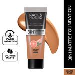 Buy Faces Canada Essentials Kit for Deep Skin | All Day Hydra Matte Foundation Warm Sand + Weightless Stay Matte Compact Sand + Magnet Eyes Kajal +Magnet Eyes Eye Liner | Combo of 5 - Purplle