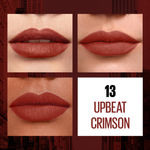 Buy Maybelline New York Sensational Liquid Matte Lipstick 13 Upbeat Crimson (7 ml) - Purplle