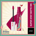 Buy Maybelline NY SuperStay Matte Ink Lipstick, The Archies Collection, Artist, 5ml - Purplle