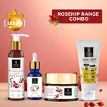 Buy Good Vibes Rosehip Hydrating CSMS Combo (Set of 4) (Facewash 200ml + Serum 10ml + Moisturizer 50g + Sunscreen 50 gm) - Purplle