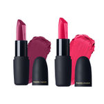 Buy FACES CANADA Festive Glam - Weightless Matte Lipstick Pack of 2 - Hot Plum + Fuschia Wave (4.5gx2) | Highly Pigmented Lip Color | Smooth One Stroke Glide | Moisturizes & Hydrates Lips - Purplle