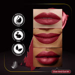 Buy FACES CANADA Festive Hues - Comfy Matte Creme Lipstick Pack of 2 - Oh So Serious & Over And Out (4.2gx2) | 8HR Long Stay | Creamy Matte Finish | Intense Color | Single Stroke Smooth Application - Purplle