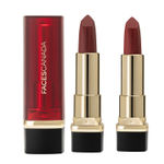 Buy FACES CANADA Festive Hues - Comfy Matte Creme Lipstick Pack of 2 - Raise The Roof & Not A Quitter (4.2gx2) | 8HR Long Stay | Creamy Matte Finish | Intense Color | Single Stroke Smooth Application - Purplle