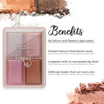 Buy Glam 21 Perfect Me! Highlighter Palette Blusher | Weightless Longlasting Illuminating Glow Face Kit| 13.2gm (Shade-04) - Purplle