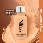 Buy NY Bae Prime & Dewy Fair Face Combo | Korean Glow | Brightening Primer | Minimizes Pores | Long Lasting | Dewy Foundation | Latte 02 | Skin Tint - 5 gm - Purplle