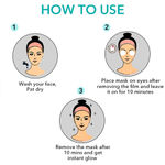 Buy O3+ Power Brightening Eye Cellulose Mask(5) - Pack of 5 - Purplle
