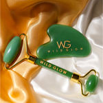 Buy WildGlow Green Jade and Gua Sha 2Pcs - Purplle