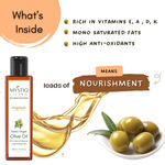 Buy Mystiq Living Extra Virgin Olive Oil and Castor Oil Combo - 100 ML each (200 ML) for Skin, Hair & Body, Castor Oil for Hair Growth, Olive Oil for Face | Baby Massage & Body Massage Cold Pressed, Organic, 100% Pure and Natural - Purplle
