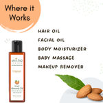 Buy Mystiq Living Sweet Almond Oil & Extra Virgin Coconut Oil Combo 200ML (Pack of 2) -100 ML Each for Hair, Skin, & Baby Massage, Badam Rogan Shirin for Glowing Skin, Almond oil for Face, Facial oil, Cold Pressed, 100% Pure & Natural - Purplle