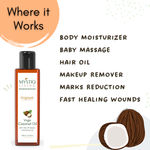 Buy Mystiq Living Sweet Almond Oil & Extra Virgin Coconut Oil Combo 200ML (Pack of 2) -100 ML Each for Hair, Skin, & Baby Massage, Badam Rogan Shirin for Glowing Skin, Almond oil for Face, Facial oil, Cold Pressed, 100% Pure & Natural - Purplle