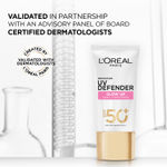Buy L'Oreal Paris UV Defender Serum Protector Sunscreen SPF 50+, Bright & Clear (50 ml) - Purplle