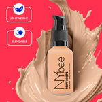 Buy NY Bae Dewy Drops Foundation - Macchiato 03 (30 ml) | Wheatish Skin | Warm Undertone | Full Coverage | Long Lasting | Non-Transfer - Purplle