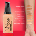Buy NY Bae Dewy Drops Foundation - Macchiato 03 (30 ml) | Wheatish Skin | Warm Undertone | Full Coverage | Long Lasting | Non-Transfer - Purplle