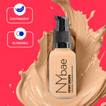 Buy NY Bae Dewy Drops Foundation - Latte 02 (30 ml) | Fair Skin | Warm Undertone | Full Coverage | Long Lasting | Non-Transfer - Purplle