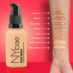 Buy NY Bae Dewy Drops Foundation - Latte 02 (30 ml) | Fair Skin | Warm Undertone | Full Coverage | Long Lasting | Non-Transfer - Purplle