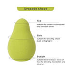 Buy Cuffs N Lashes Makeup Blender/Sponge Fruit Series Avocado 1 Pc - Purplle