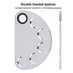 Buy Cuffs N Lashes Stainless Steel D-shape Foundation Mixing Tool Pack of 2 - Purplle
