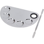 Buy Cuffs N Lashes Stainless Steel D-shape Foundation Mixing Tool Pack of 2 - Purplle