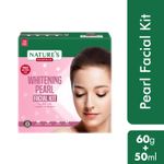 Buy Nature's Essence Whitening Pearl Facial Kit With Free Facewash, 60g+50ml - Purplle