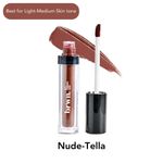 Buy Brwn Matte Melt Liquid Lipstick - Nude-Tella 4.5ml - Purplle
