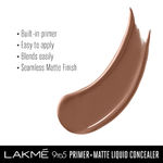 Buy Lakme 9to5 Primer+Matte Liquid Concealer 39 Cocoa, 5.4 ml - Purplle