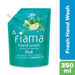 Buy Fiama Fresh Moisturising hand wash, Peppermint and Green Apple, 350 ml - Purplle