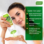 Buy Vaadi Herbals Superbly Smoothing Heena Shampoo with Green Tea Extracts (110 ml x 3) (Pack of 3) - Purplle