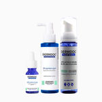 Buy DERMDOC by Purplle Combo Kit for Glycolic Glow Trio | 5% Glycolic Acid Underarm Spray Treatment (100ml) | 1% Glycolic Acid & 0.5% Salicylic Acid Gentle Foaming Face Wash (80 ml) | 10% Glycolic Acid Peeling Solution (15ml) - Purplle