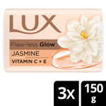 Buy Lux Flaw-less Glow Bathing Soap infused with Vitamin C & E | For Superior Glow | 150g x 3 - Purplle