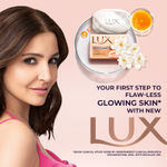 Buy Lux Flaw-less Glow Bathing Soap infused with Vitamin C & E | For Superior Glow | 150g x 3 - Purplle