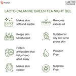 Buy Lacto Calamine Night Gel with Green Tea for overnight hydration & moisturisation. Suitable for All Skin Type. No Parabens, No Sulphates - 50 gm - Purplle