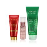 Buy Jovees Herbal Bridal Combo | Neem Face Wash 120 ML | Bridal brightening face creme 60 gm | Jovees Premium Whitening Serum 50 ml - Purplle