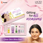 Buy Lacto Calamine Clear Skin Bliss Box With Face Wash, Toner, Lotion, Sunscreen, Wipes| All Occasion Oil-Free Radiance gift set with 5 Signature products 330gm +30N Usable Wipes - Purplle