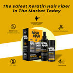 Buy NishMan Hair Building Keratin Fiber Kit Dark Brown Color (111 gm) - Purplle