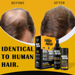 Buy NishMan Hair Building Keratin Fiber Kit Dark Brown Color (111 gm) - Purplle