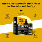 Buy NishMan Hair Building Keratin Fiber Kit Black Color (111 gm) - Purplle