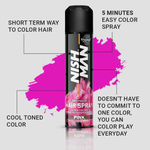 Buy NishMan Pro Mech Hair Spray Ultra Colors Pink (150 ml) - Purplle