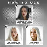 Buy NishMan Pro Mech Hair Spray Ultra Colors White (150 ml) - Purplle
