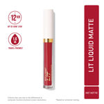 Buy MyGlamm LIT Liquid Matte Lipstick-Hot Tottie (1.6 ml) - Purplle