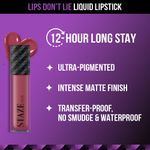 Buy Staze 9to9 Lips Don't Lie Matte + Transferproof Liquid Lipstick | 02 Pink Mood On | 4 ml - Purplle