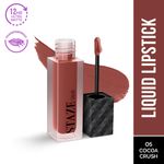 Buy Staze 9to9 Lips Don't Lie Matte + Transferproof Liquid Lipstick | 05 Cocoa Crush | 4 ml - Purplle