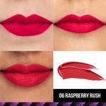 Buy Staze 9to9 Lips Don't Lie Matte + Transferproof Liquid Lipstick | 06 Raspberry Rush | 4 ml - Purplle