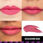 Buy Staze 9to9 Lips Don't Lie Matte + Transferproof Liquid Lipstick| 08 Blushing Babe | 4 ml - Purplle