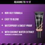 Buy Staze 9to9 HD Glow Poreless + Matte Foundation | 128C Cashmere | 18 ml - Purplle