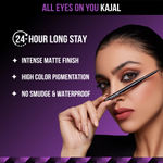Buy Staze 9to9 All Eyes on You Smudgeproof + Waterproof Kajal | 01 Blackest Black | 0.3 gm - Purplle