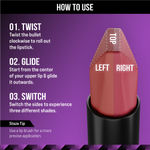 Buy Staze 9to9 Love Tri-Angle 3 in 1 Lipstick | 03 Caramel Rose | 3.8 gm - Purplle